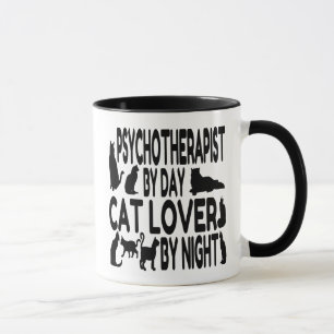 Caneca Psicoterapeuta do Cat Lover