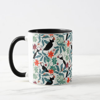 Caneca Puffins - Beige Quente Padrão