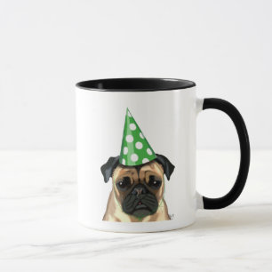 Caneca Pug da festa 2