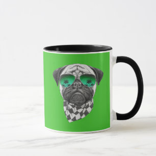 Caneca Pug de Miami
