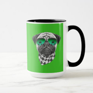 Caneca Pug de Miami