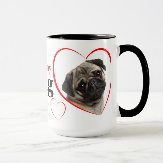 Caneca Pug Love Mug (Direita)