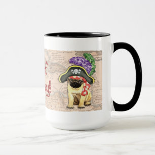 Caneca Pug Pirate