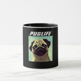 Caneca Pug Pug Puppy Ever Mug Shot