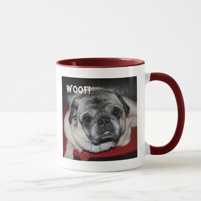 Caneca Pug Ringer Mug (Direita)