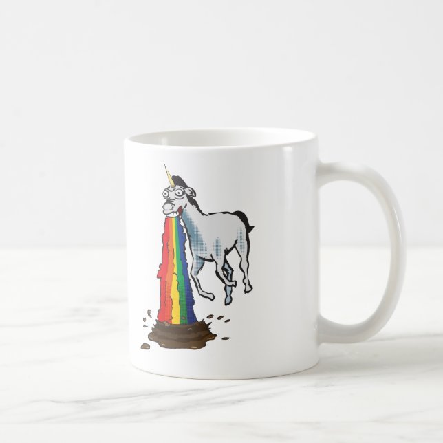 Caneca Puking do unicórnio (Direita)