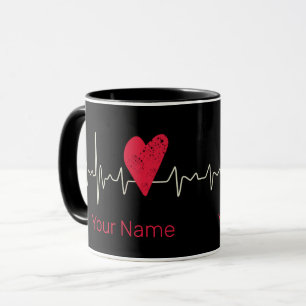 Caneca Pulso de Pulso Dia de os namorados ou Mãe