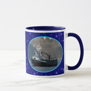 Caneca Pulverizador Aleutian, barco do caranguejo no