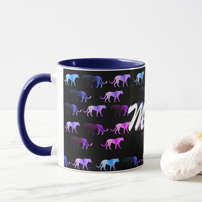 Caneca Puma Gatos Nome Personalizado Combo Ringer (Com Donut)