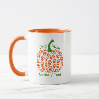 Caneca Pumpkin Dog Mom Mug – Funny Personalized Fall Gift