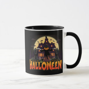 Caneca Pumpkin Scary House, Halloween