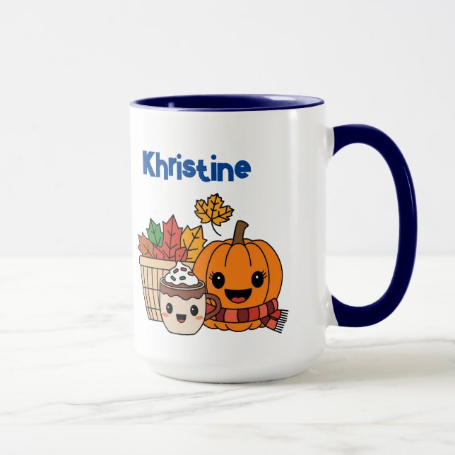 Caneca Pumpkin Spice Gratidão Mug - Grateful Heart Mug (Direita)