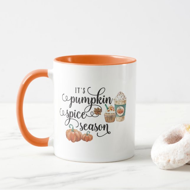 Caneca Pumpkin Spice Season Mug (Com Donut)