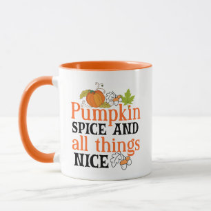 Caneca Pumpkin Spice Todas As Coisas Boa Queda De Wordart