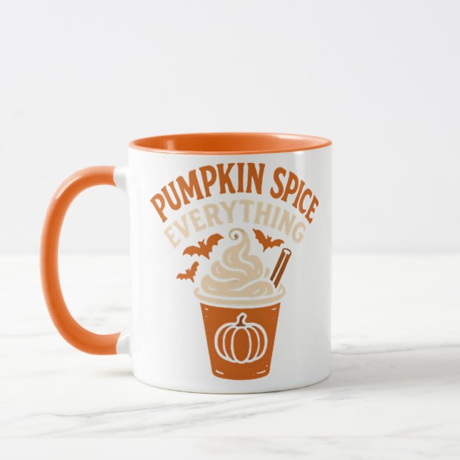 Caneca Pumpkin Spice Tudo (Esquerda)