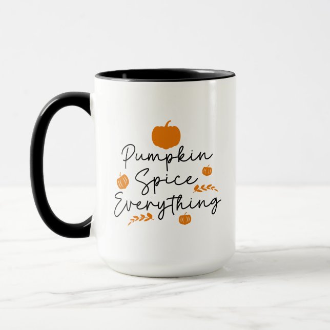 Caneca Pumpkin Spice Tudo (Esquerda)