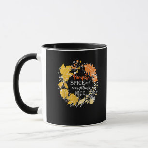 Caneca Pumpkin Spice Tudo Bem Cai Para As Mulheres Hallo