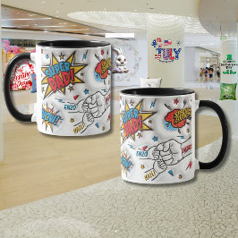 Caneca "Punho Cerrado" Personalizado para o Dia dos Pais