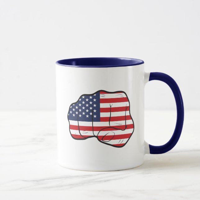 Caneca Punho de Bandeira Americano (Direita)