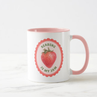 Caneca Punição Divertida de Morango Ler é Minha Paixão