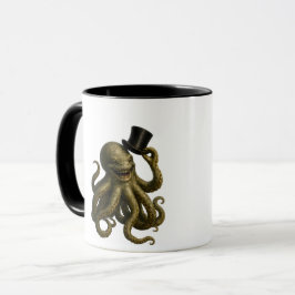Caneca Punk octopus tipping dapper steampunk octopus tipp