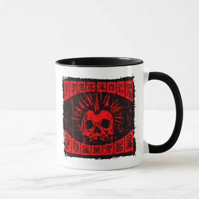 Caneca punk rock para sempre (Direita)