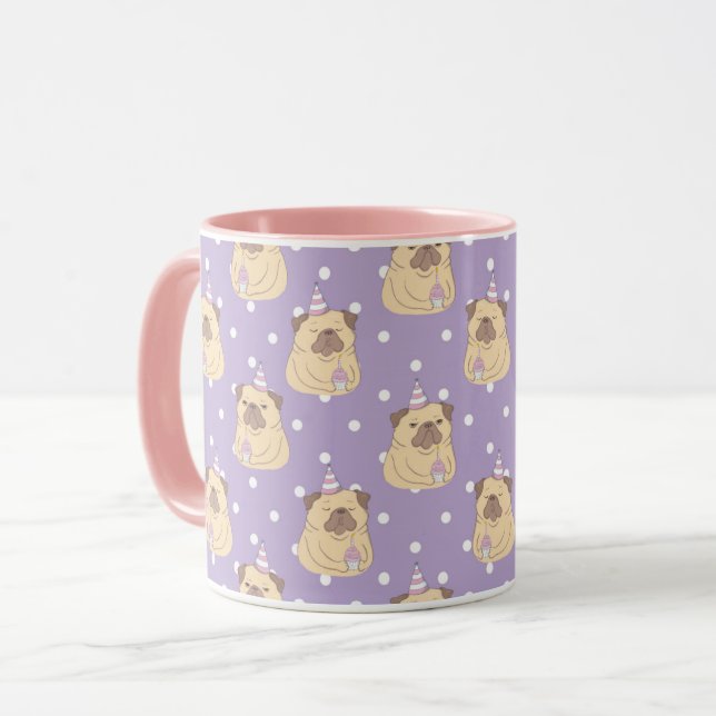 Caneca Pups de Festa Cortante (Frente Esquerda)