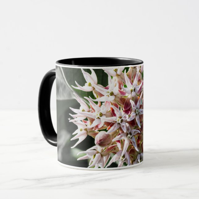 Caneca Pureza Radiante: Foto da Flor Orquestrada Branca-b (Frente Esquerda)