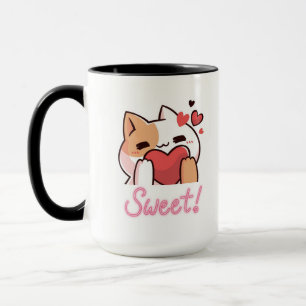 Caneca Purfect Morning - Gata de café de gato giro para C