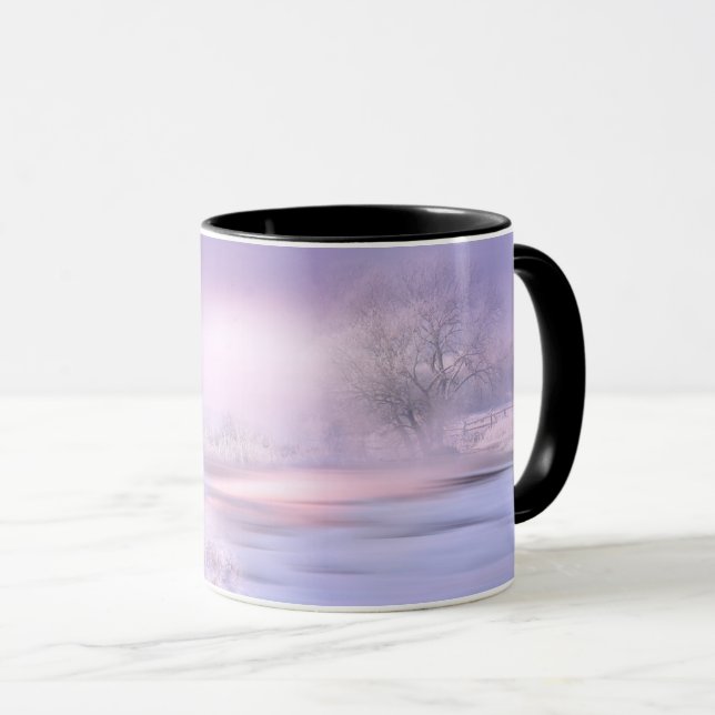 Caneca Puro Winter Wonderland Snowfall e Ice Landscap (Frente Esquerda)