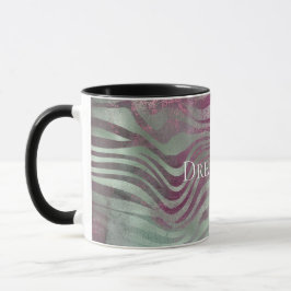 Caneca Purple Burgundy Aqua Mint Zebra