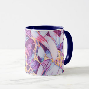 Caneca Purple Floral