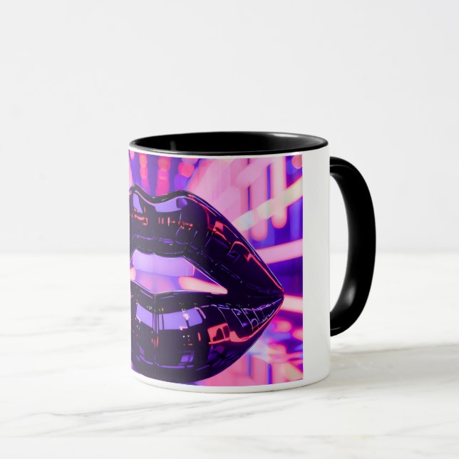 Caneca Purple Pink Glossy lip (Frente Esquerda)