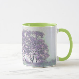 Caneca Púrpura e verde de inverno