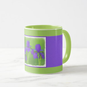 Caneca Púrpura Iris - Arte Flor Original