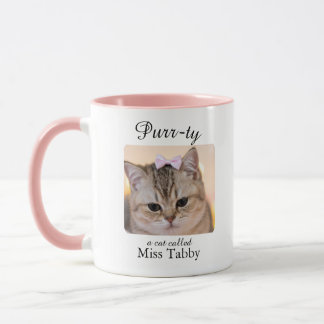 Caneca Purrty Cat Personalised Mug