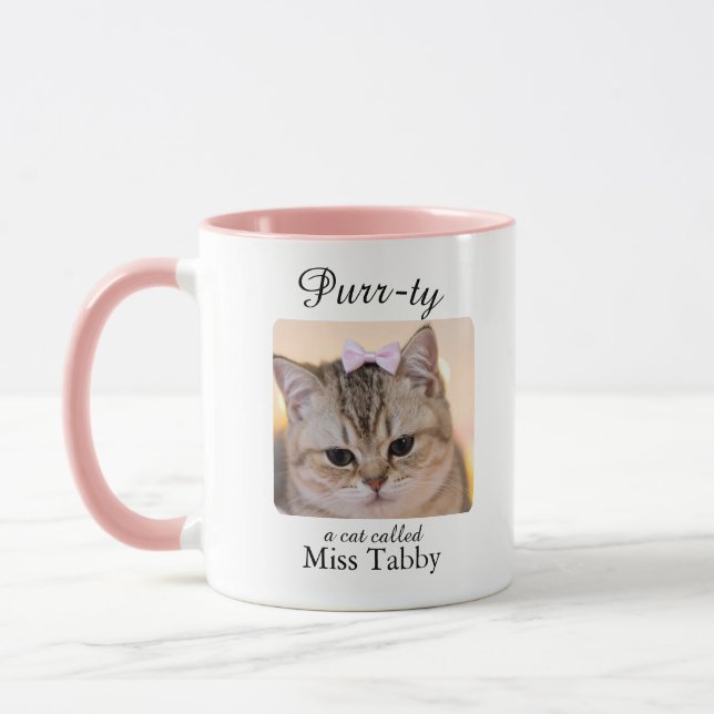 Caneca Purrty Cat Personalised Mug (Esquerda)
