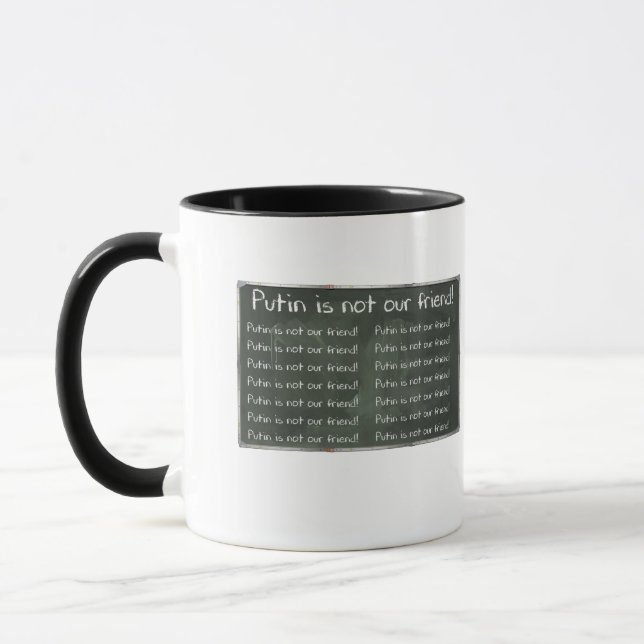 Caneca Putin não é nosso amigo (Esquerda)