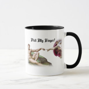 Caneca Puxe Meu Dedo - Humor de Peido da Criação de Miche