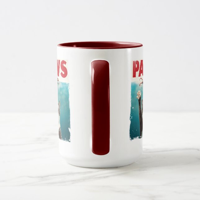 Caneca PWS Parody Cat Mouse Engraçado Gato Lover e Propri (Alça)