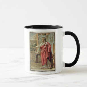 Caneca Pyrrhus, traje para "Andromache" por Jean Racine,