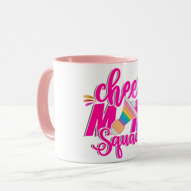 Caneca Quadrado Cheio Mãe Rainbow Coffee Mug (Frente Esquerda)
