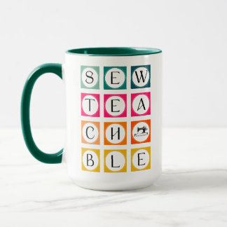 Caneca Quadrados Coloridos Sewteachable
