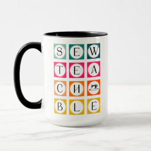 Caneca Quadrados Coloridos Sewteachable