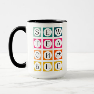 Caneca Quadrados Coloridos Sewteachable