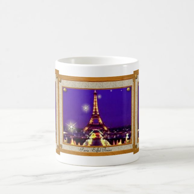Caneca quadro da torre Eiffel (Centro)