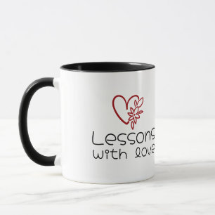 Caneca Quadro de Coração de Agradecimento Personalizado p
