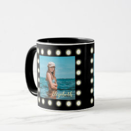 Caneca Quadro de Fotografias preto exclusivo no Na moda m
