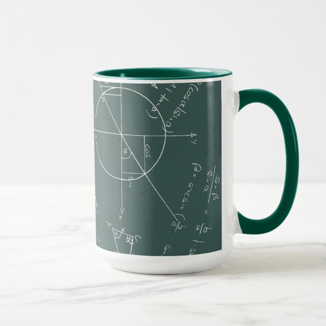 Caneca Quadro-negro da matemática (Direita)