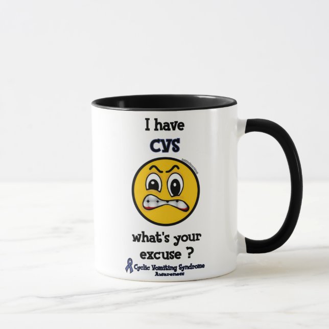 Caneca Qual é a sua desculpa... (Direita)
